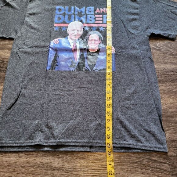Joe Biden Kamala Harris Dumb and Dumber Tee Screen Print Tee Shirt Mens Large - Picture 5 of 5